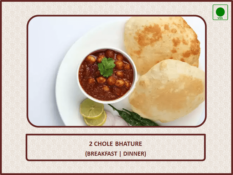 Chole Bhatura - 2 Pcs