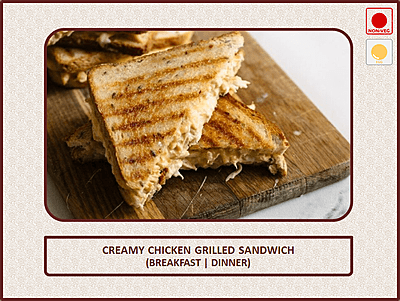 Creamy Chicken Grilled Sandwich