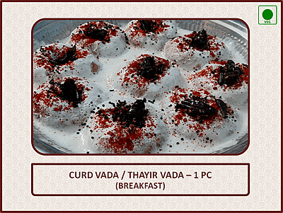 Curd Vada (Breakfast) - 1 Pc
