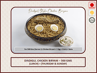 Dindigul Chicken Biryani