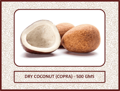 Dry Coconut (Copra) - 500 Gms