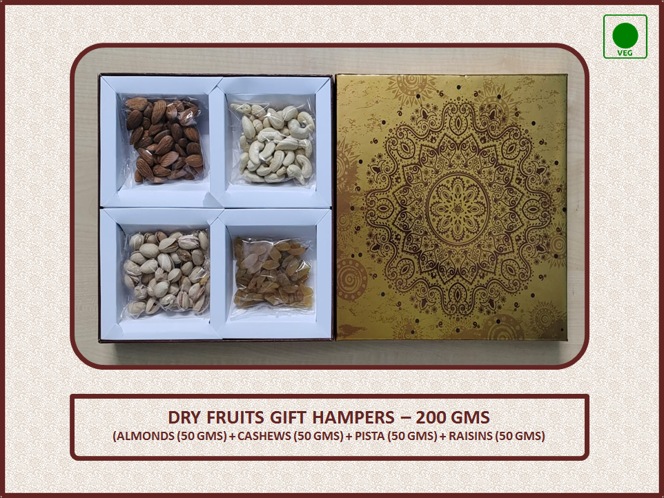 Dry Fruits Gift Hampers - 200 Gms