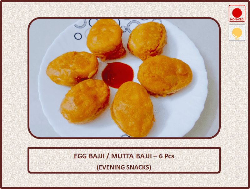 DES - Egg Bajji / Mutta Bajji - 6 Pcs