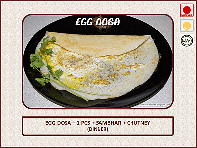 Egg Dosa - 1 Pc