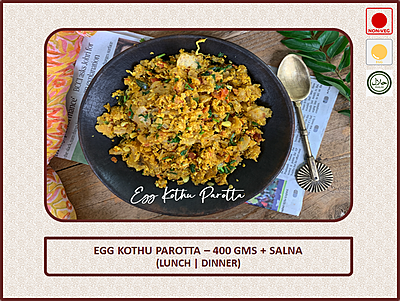 Egg Kothu Parotta