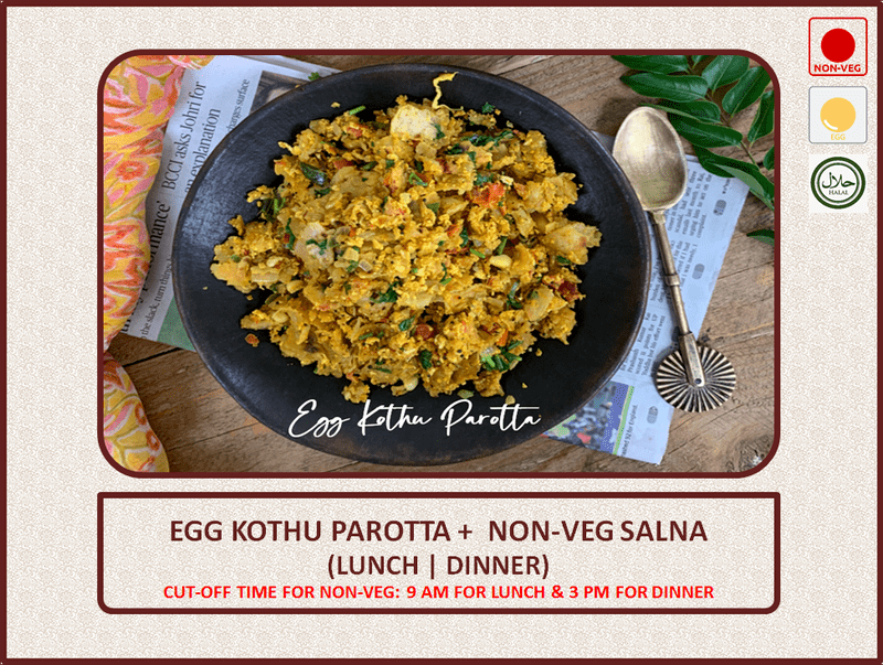 Egg Kothu Parotta