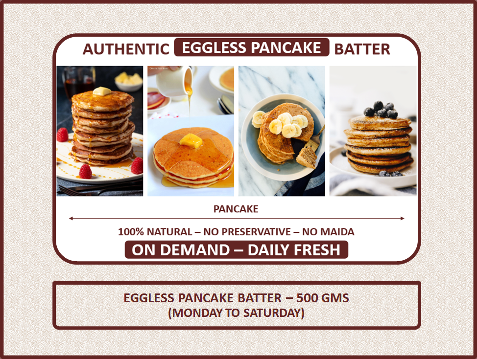 Eggless Pancake Batter - 500 Gms