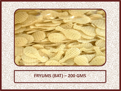 Fryums (Bat) - 200 Gms