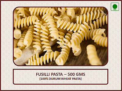 Fusilli Pasta (Durum Wheat) - 500 Gms