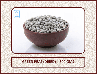 Green Peas (Dried) - 500 Gms