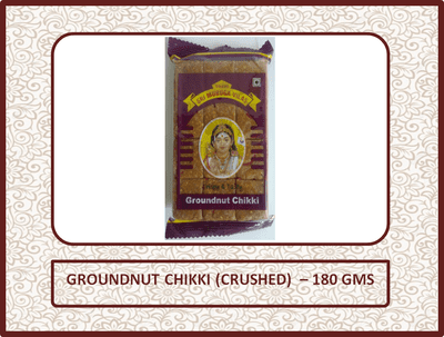 Groundnut Chikki (Crushed) - 180 Gms