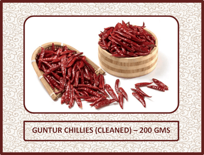 Red Chillies (Guntur) 200 Gms