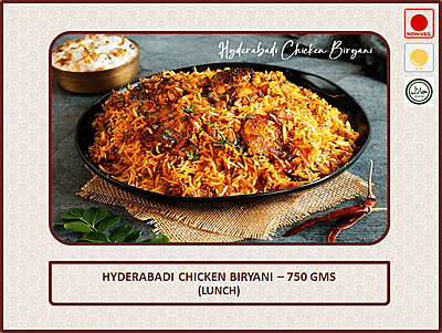 Hyderabadi Chicken Biryani - 750 Gms