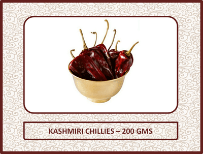 Kashmiri Chillies - 200 Gms