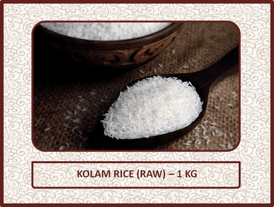 Kolam Rice (Raw) - 1 Kg