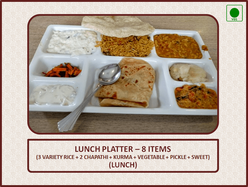 Lunch Platter - 1 Plate (Lunch)