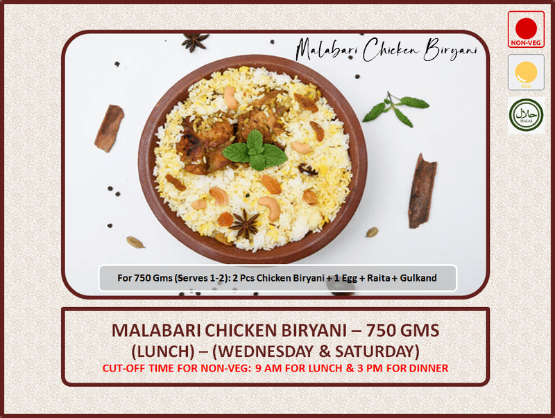 Malabari Chicken Biryani