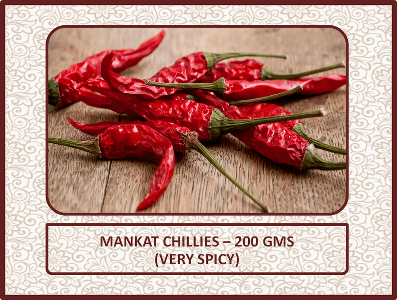 Mankat Chillies (Spicy) - 200 Gms