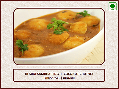 Mini Sambhar Idly - 15 Pcs