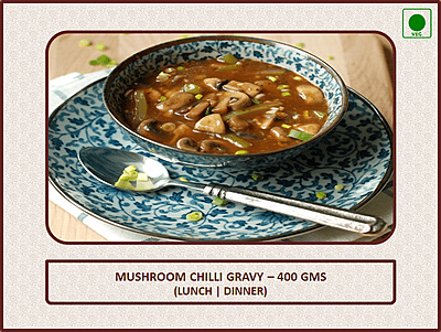 Mushroom Chilli Gravy - 400 Gms