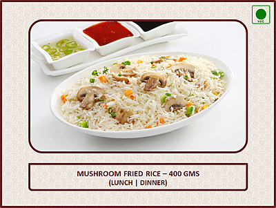 Mushroom Fried Rice - 400 Gms