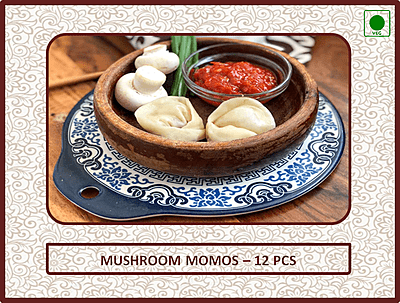 Mushroom Momos - 12 Pcs