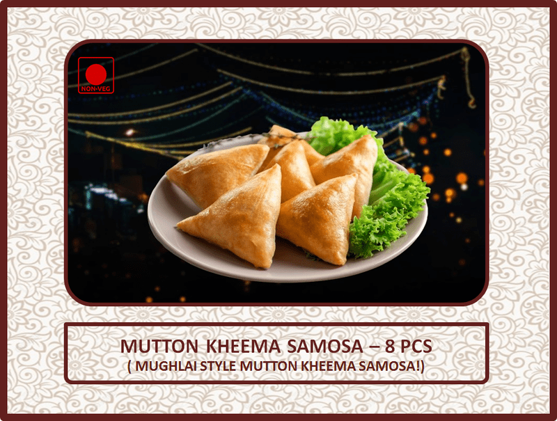 Mutton Kheema Samosa - 8 Pcs