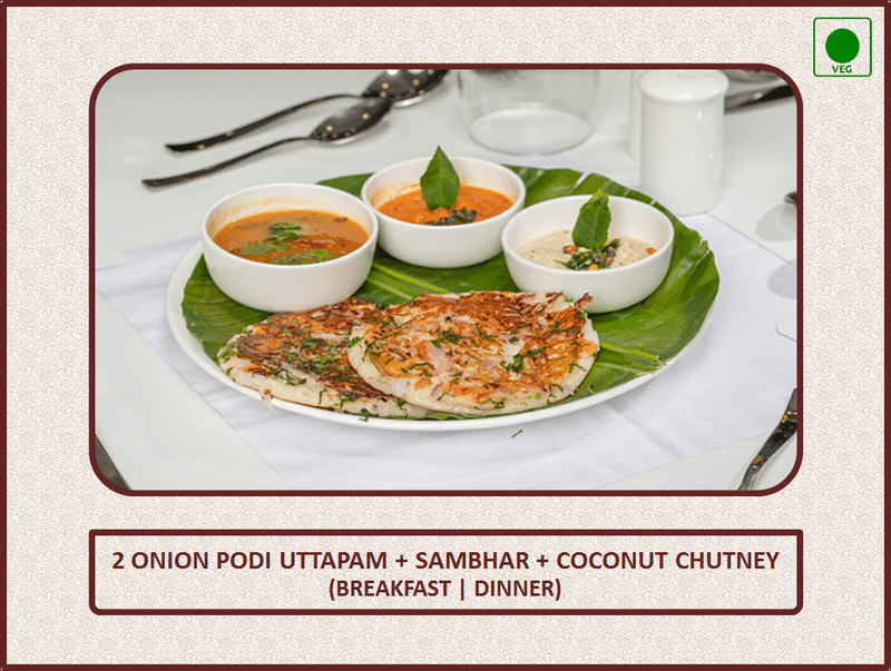 Onion Podi Uttapam - 3 Pcs