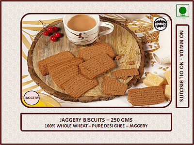 PBH - Jaggery Biscuits - 250 Gms