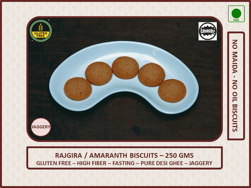 PBH - Rajgira Amarntha Biscuits (Jaggery) - 250 Gms
