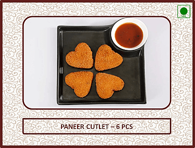 Paneer Cutlet - 6 Pcs