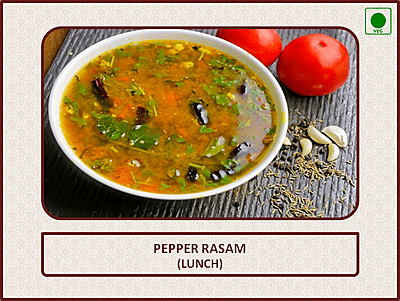 Pepper Rasam (Lunch) - 1 Bowl