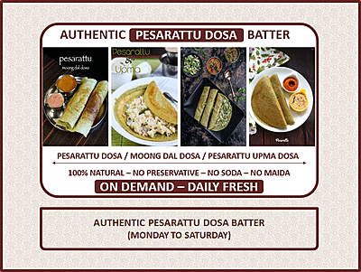 Pesarattu Dosa Batter