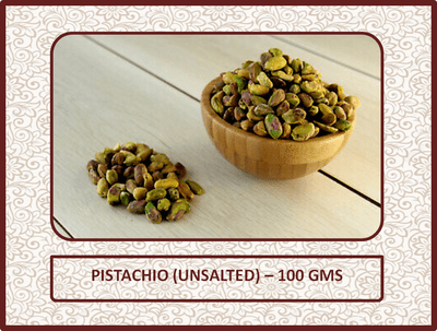 Pista - Unsalted (100 Gms)