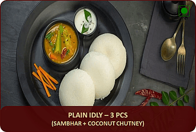 Plain Idly - 3 Pcs