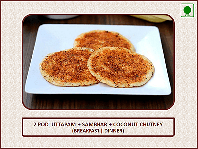 Podi Uttapam - 3 Pcs