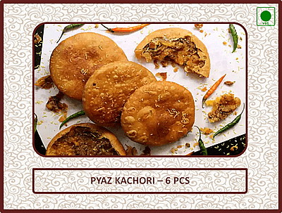 Pyaz Kachori - 6 Pcs