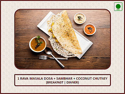 Rava Masala Dosa - 1 Pc