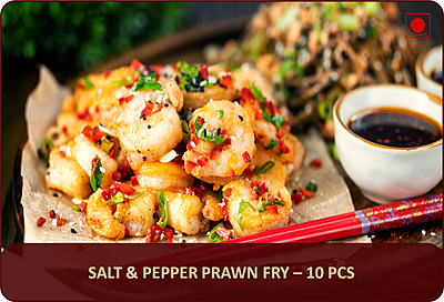 Salt & Pepper Prawn Fry - 10 Pcs