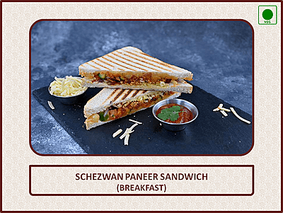 Schezwan Paneer Sandwich (Breakfast)