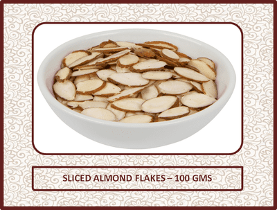 Sliced Almond Flakes - 100 Gms