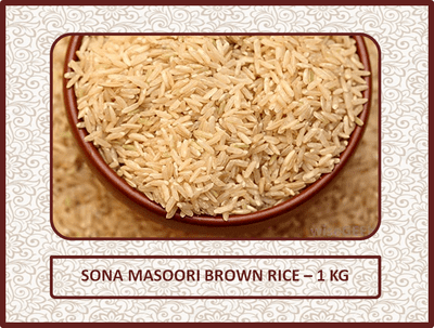 Sona Masoori Brown Rice - 1 Kg