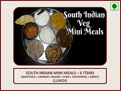 South Indian Mini Meals - 6 Items