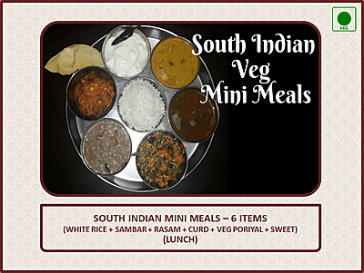 South Indian Mini Meals - 6 Items