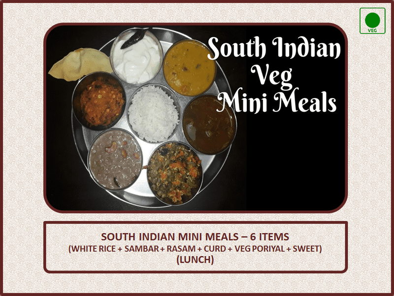 South Indian Mini Meals - 6 Items