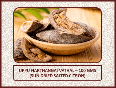 Uppu Narthangai Vathal - 100 Gms