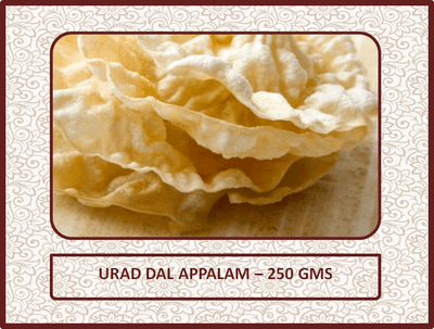 Urad Dhal Appalam (250 Gms)