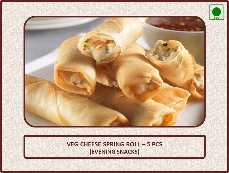 Veg Cheese Spring Roll - 5 Pcs - Saturday