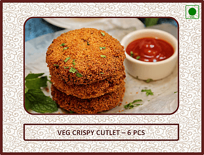 Veg Crispy Cutlet - 6 Pcs