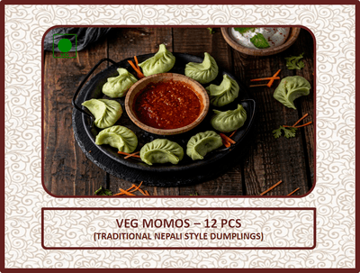 Veg Momos - 12 Pcs